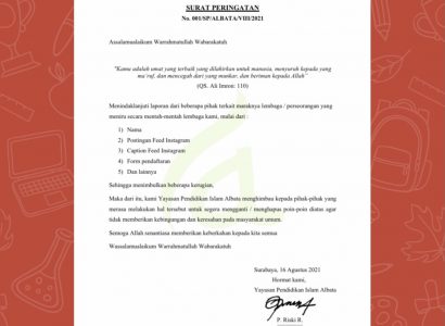 Surat Peringatan Resmi Surat Peringatan Resmi